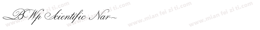 BW7p Scientific Nar字体转换